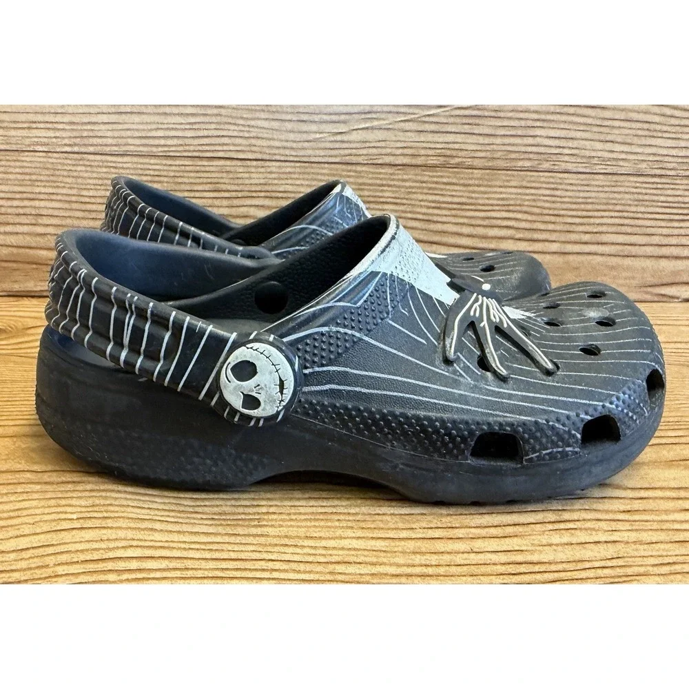Crocs Nightmare‎ Before Christmas Clogs Jack Skellington Junior Child Sz 1